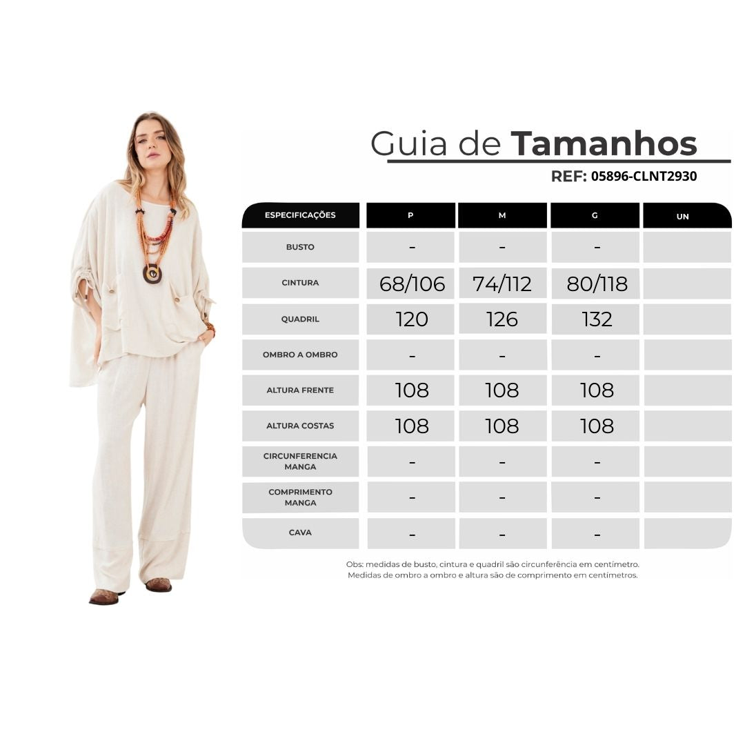 Yacamim Beige Viscose Linen Trousers A21