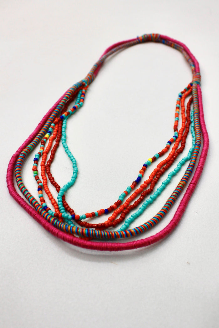 Yacamim #372 Handmade Colorful Rope Necklace