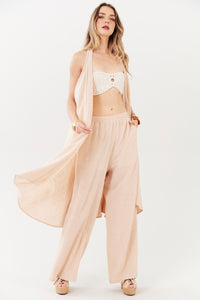 Yacamim I7 Dark Beige 100% Cotton Pants