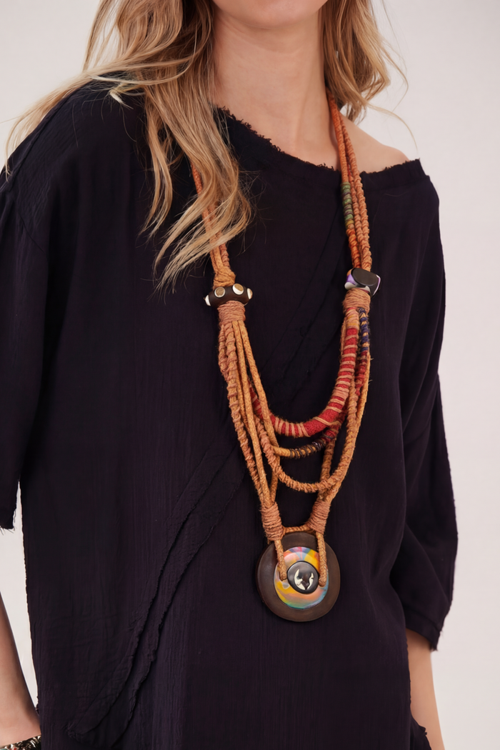 Yacamim Handmade Colorful Rope Necklace #871