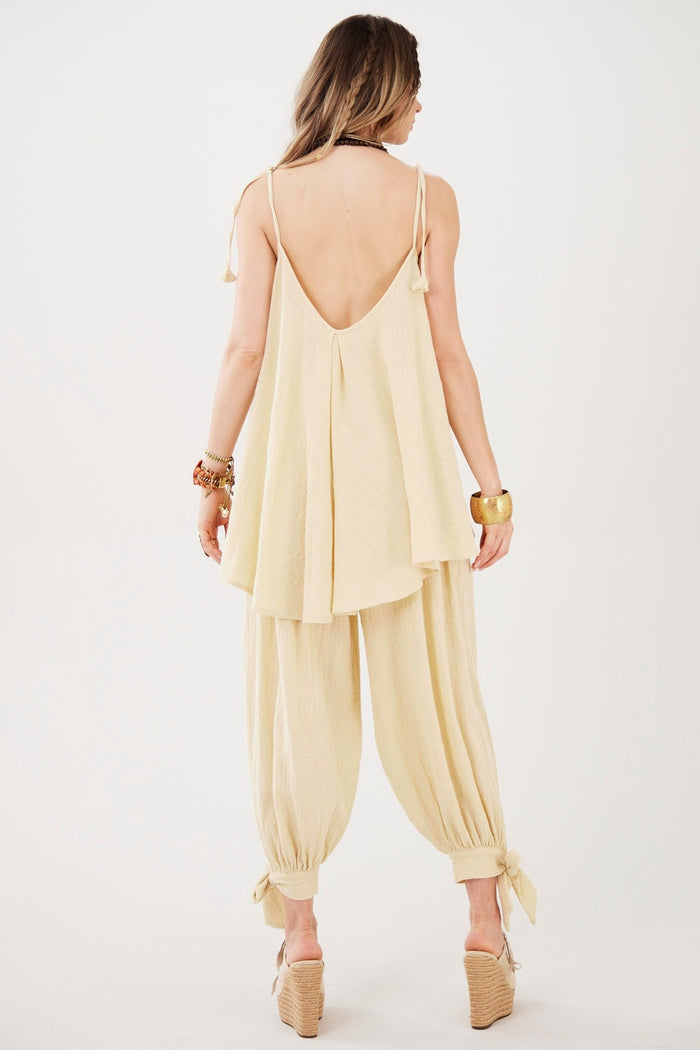 Aladdin Pants Gauze Marrakesh Beige Yacamim A30