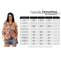 Yacamim B5 Beige Printed Gypsy Blouse with Long Sleeves
