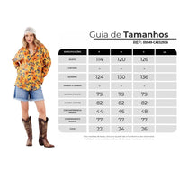 Yacamim A25 Orange Loose Fit Printed Shirt