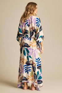 Yacamim J5 Flowy Printed Long Kaftan