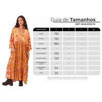 Kaftan Amplo Patchwork Laranja Patchwork Yacamim K9