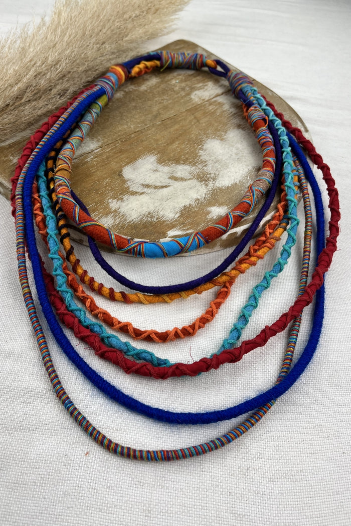 Handmade Colorful Rope Necklace Yacamim #205