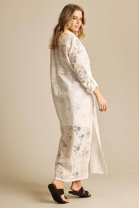 White Broderie Long Chemise Yacamim N4