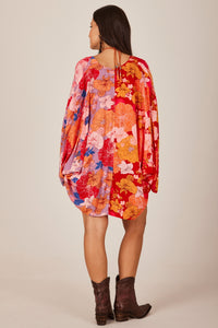 Yacamim J2 Pink Patchwork Short Kimono