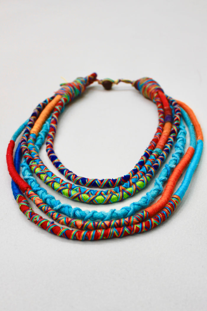 Yacamim Colorful Rope Handmade Necklace #382