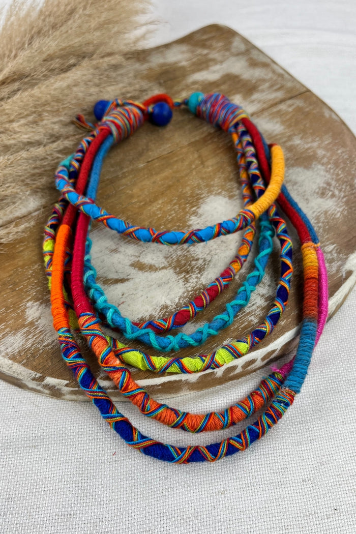 Yacamim Handmade Colorful Rope Necklace #108