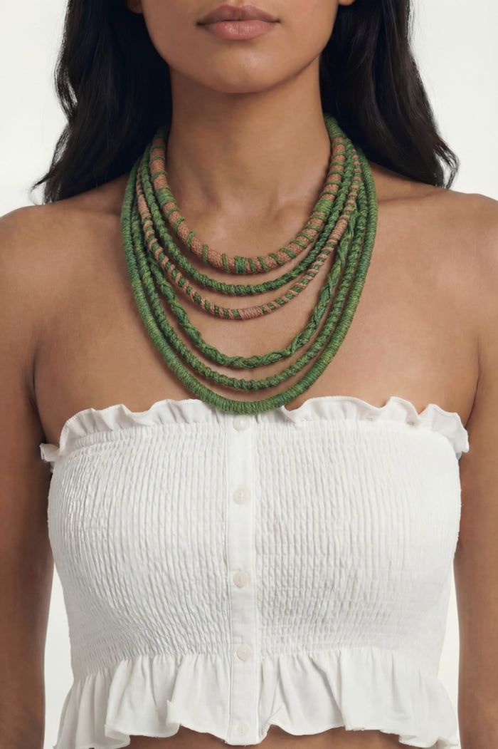 Yacamim Handmade Colorful Rope Necklace #998
