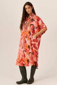 Yacamim Patchwork Pocket Midi Chemise P2