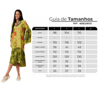 Yacamim N7 Patchwork Green Long Sleeve Midi Shirt
