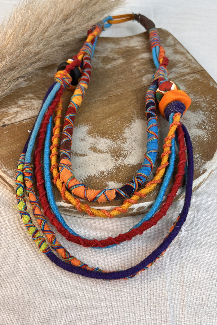 Yacamim Colorful Rope Handmade Necklace #305