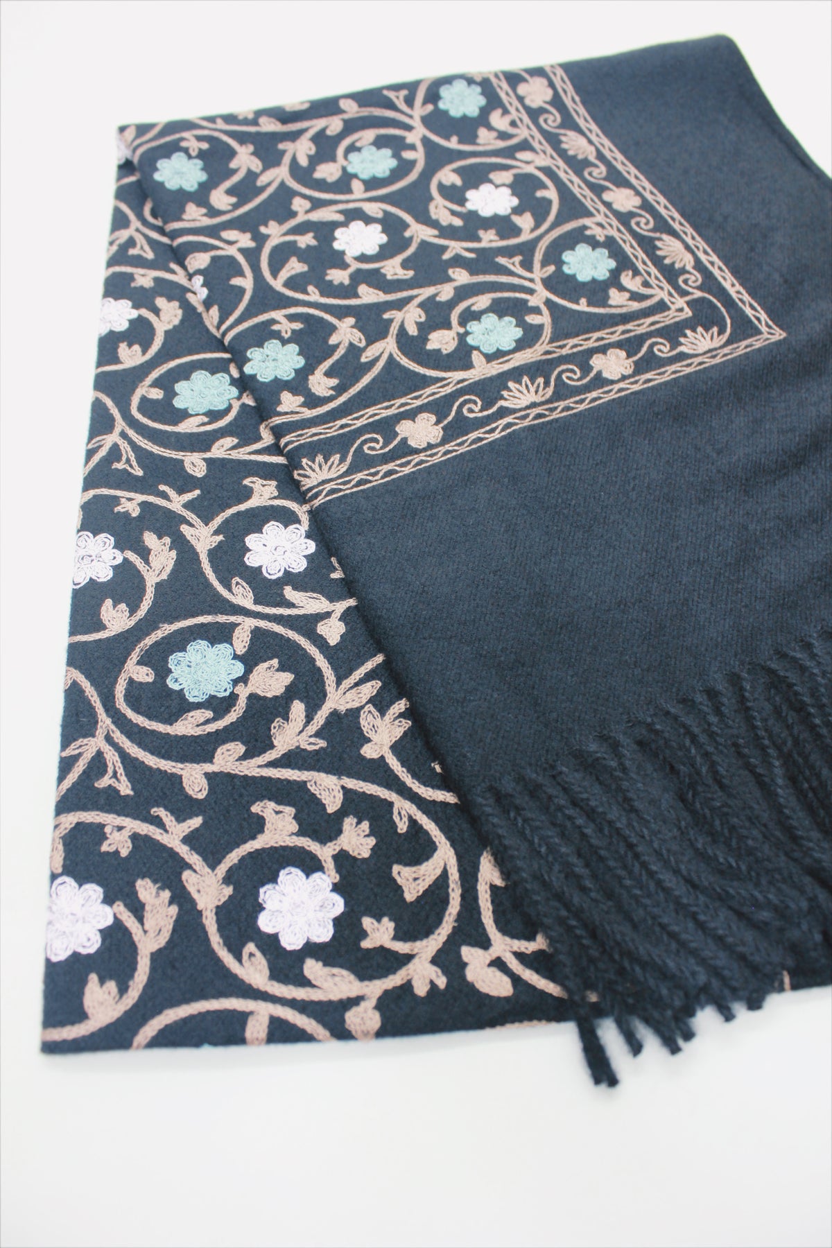 Yacamim Black Cashmere Scarf #724