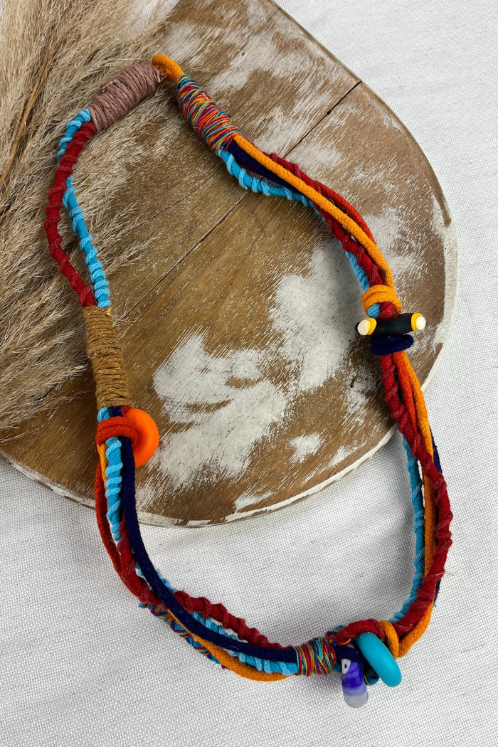 Handmade Colorful Rope Necklace Yacamim #112