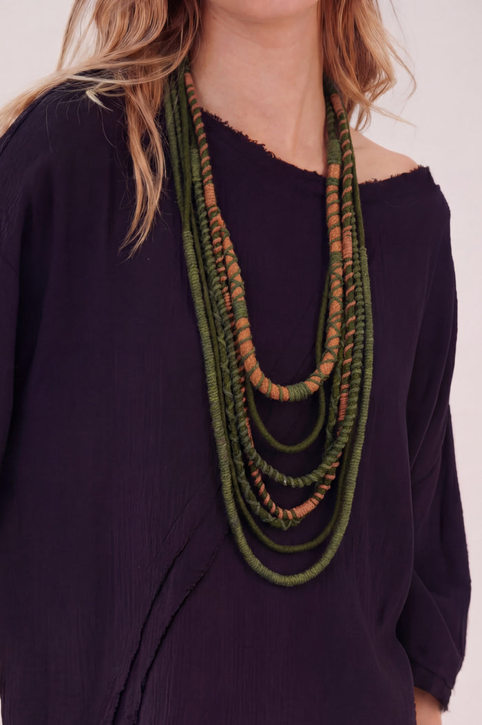 Yacamim Handmade Colorful Rope Necklace #991