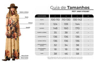 Light Brown Short Sleeve Long Dress Yacamim Guitar Print E15