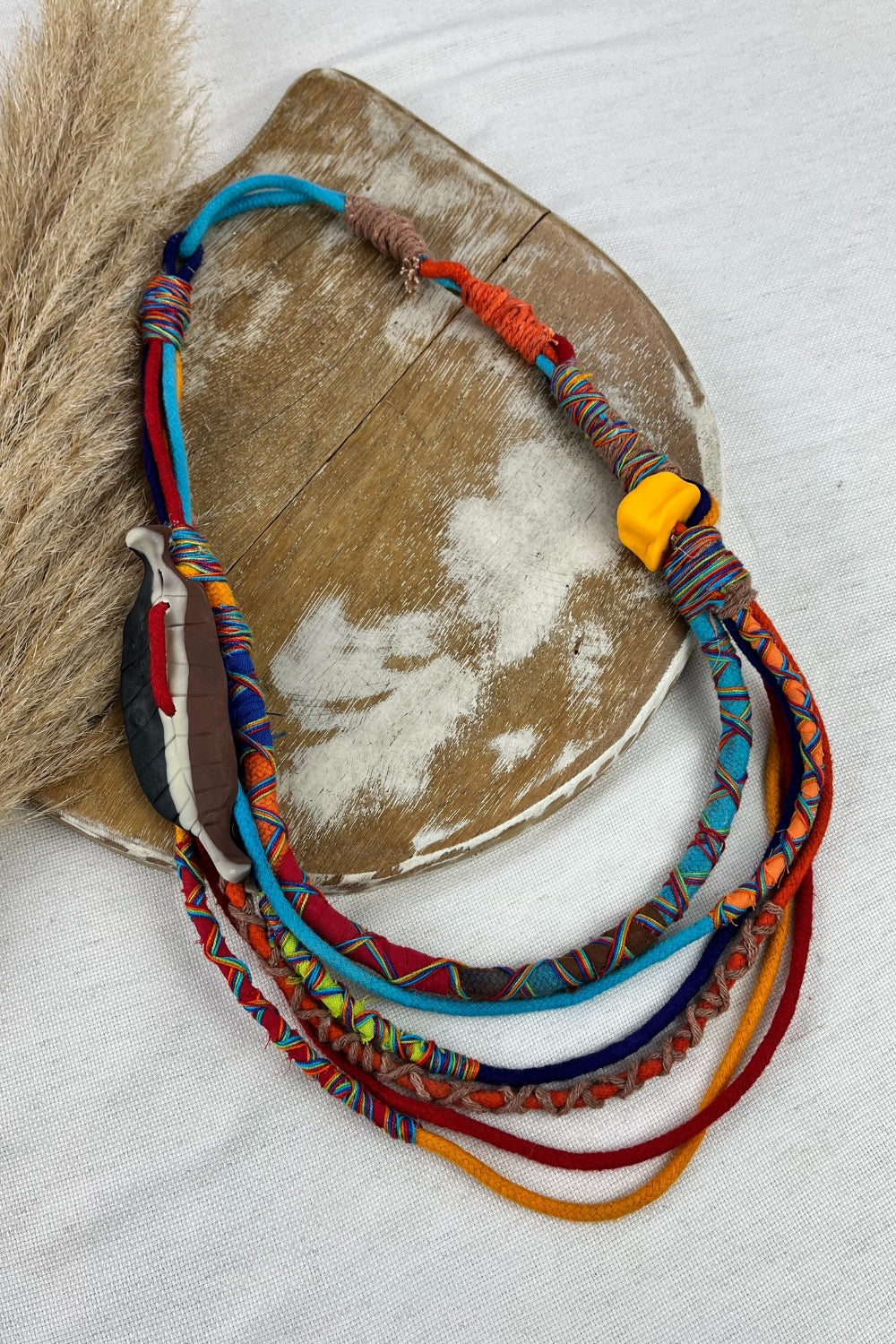 Handmade Colorful Rope Necklace Yacamim #117