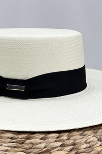 Yacamim #3 Marcatto Straw Hat with Black Band