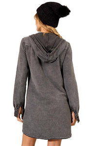 Yacamim Graphite Long Hoodie