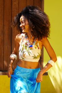 Yacamim Bahêa Collection Cocada Beige Cropped Top Q5
