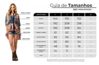 Loose Tunic with 3/4 Puffy Sleeves Blue Cashmere Print Yacamim