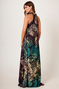 Yacamim D7 Digital Batik Print Knit Long Dress