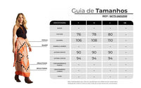 Yacamim A39 Printed Orange Wrap Long Straight Skirt