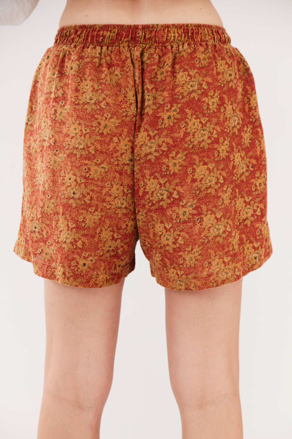 Yacamim A2 Printed Orange 100% Cotton Paraty Shorts
