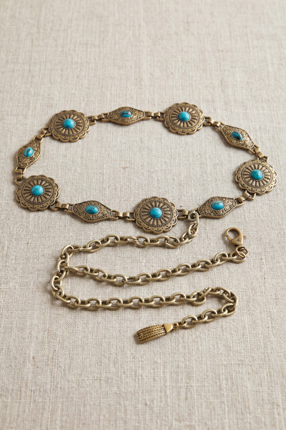 Yacamim Metal Belt with Stones #954