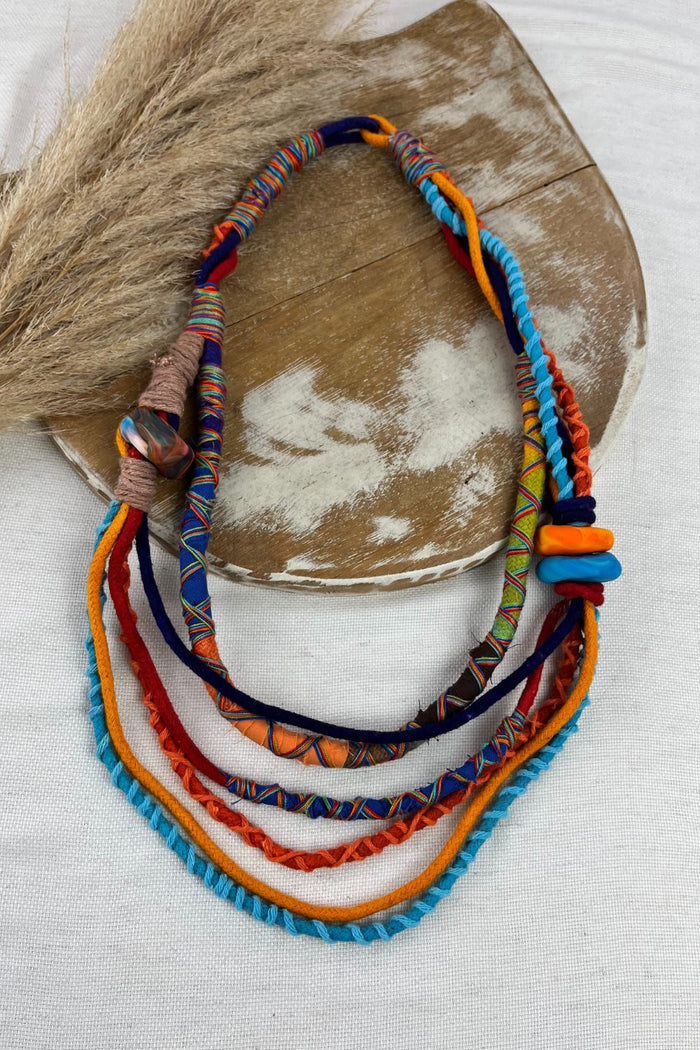 Handmade Yacamim Colorful Rope Necklace #119
