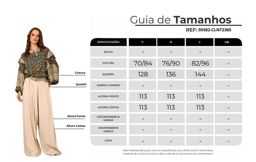 Yacamim I5 Natural Beige Linen Harem Pants