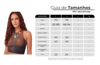 Yacamim B17 Brown and Gray Digital Print Racerback Crop Top