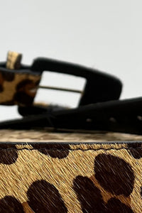 Yacamim Faux Fur Animal Print Belt #7