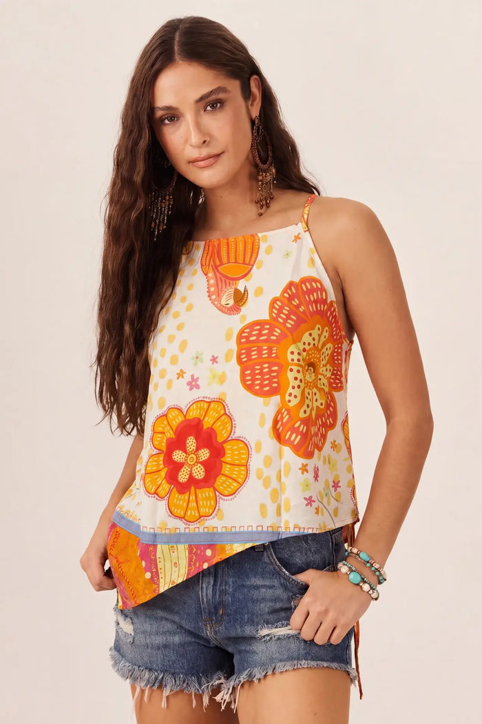 Yacamim B11 Printed Beige Adjustable Straps Robe