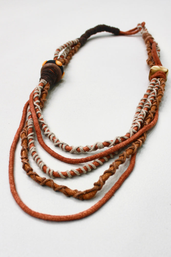 Handmade Yacamim Colorful Rope Necklace #384