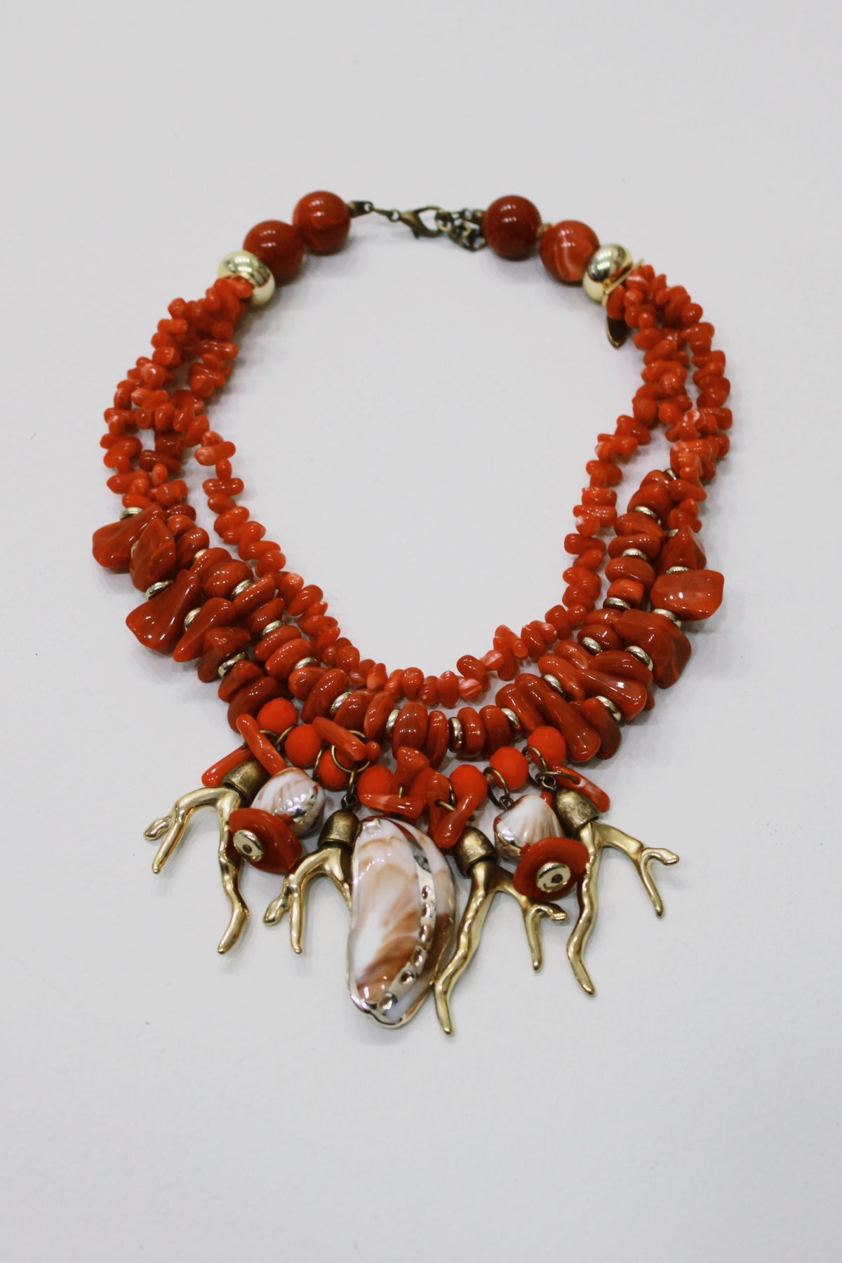 Handcrafted Necklace with Terracotta Yacamim Charms Mix #710