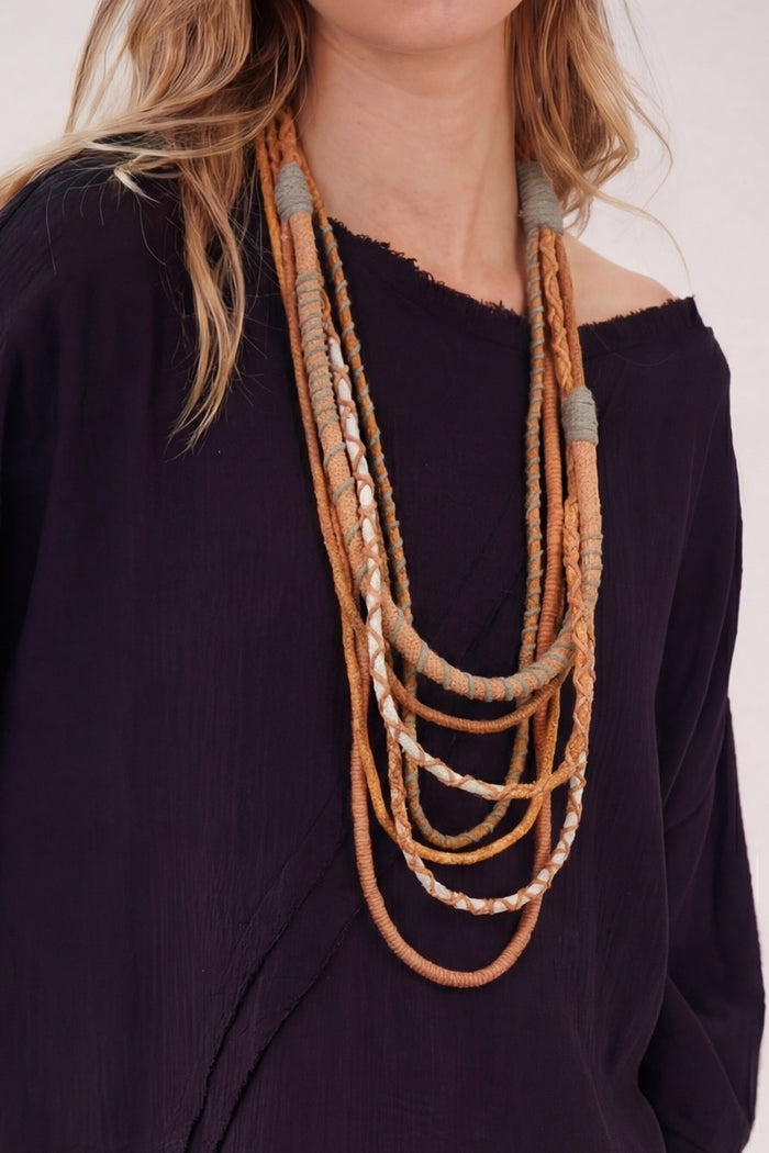 Yacamim Handmade Colorful Rope Necklace #905
