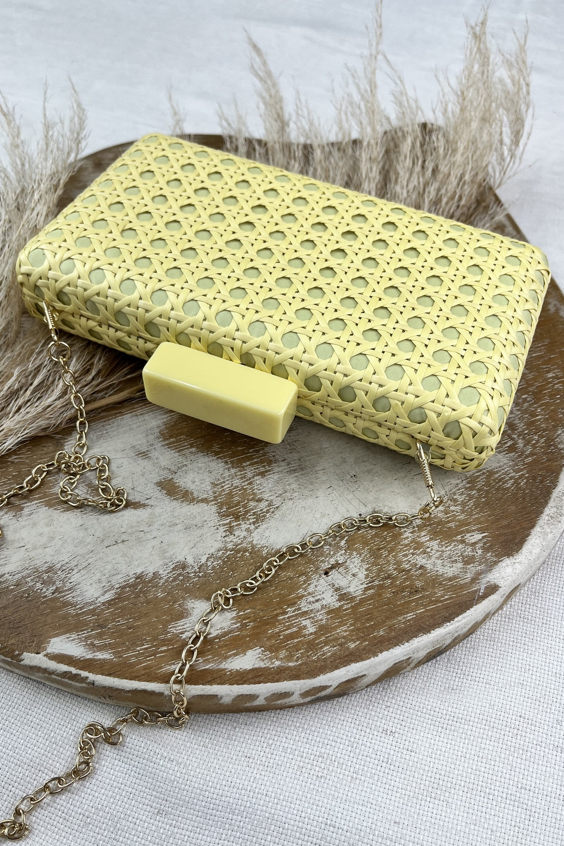 Beige Yacamim Clutch Handbag #149