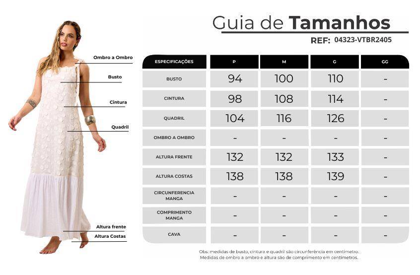Yacamim White Long Dress with Tie Straps and Embroidered Flowers