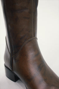 Yacamim #469 Firenze Coffee Long Leather Boot