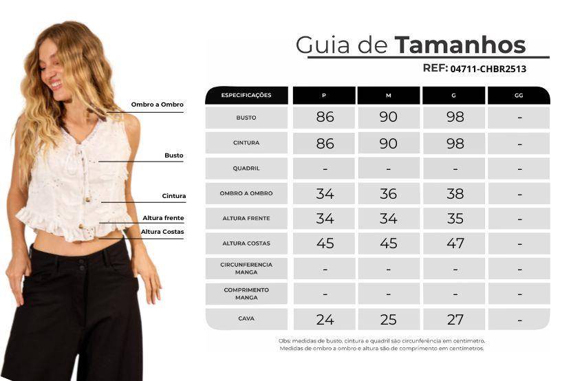 Yacamim A6 White Ruffle Broderie Vest