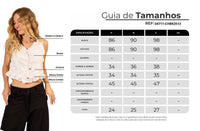 Yacamim A6 White Ruffle Broderie Vest
