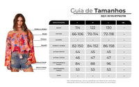 Gypsy Blouse with Pink Patchwork Flare Sleeves Yacamim B8
