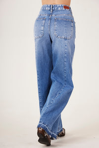Blue Yacamim H1 Wide-Leg Jeans