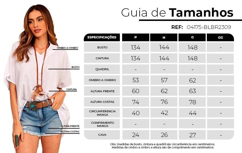 Yacamim Basic V-Neck Extended White Blouse