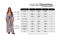 Yacamim D28 Long Blue Patchwork Printed 3/4 Sleeve Dress