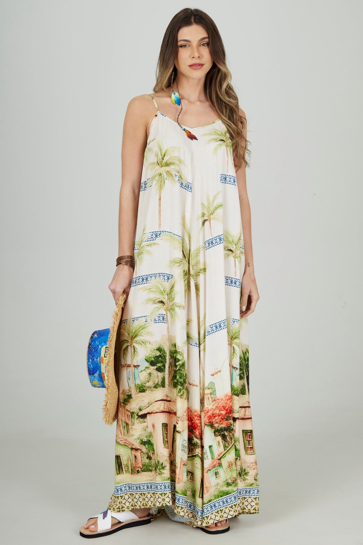 Arraial D'ajuda Palazzo Jumpsuit Bahia Yacamim Collection R1