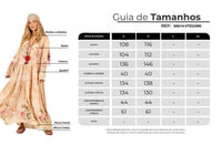 Long Beige Printed Long-Sleeved Dress Yacamim Retro Collection E22